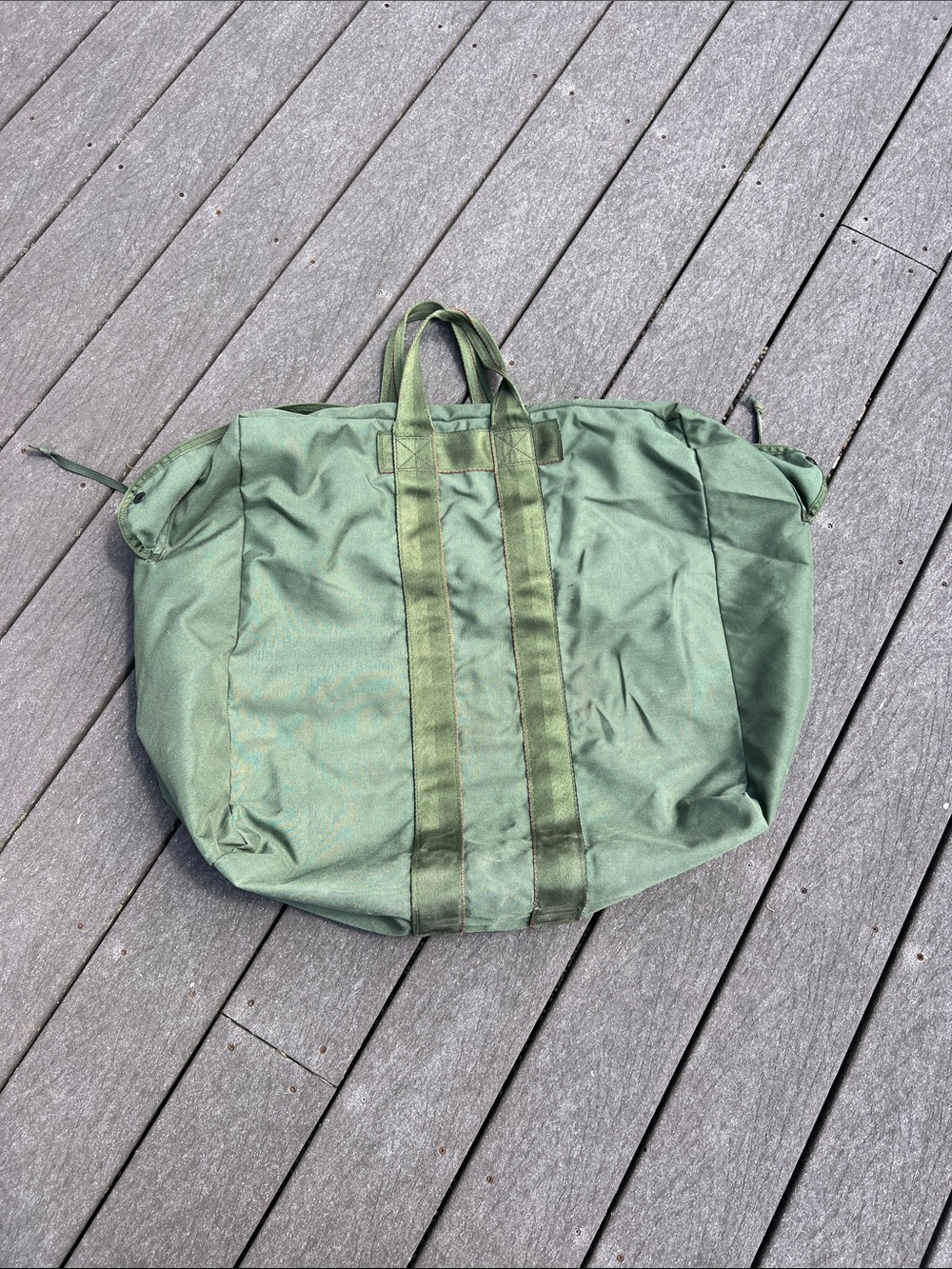 USAF issued Olive Green Canvas  Bag Approx. 22x19